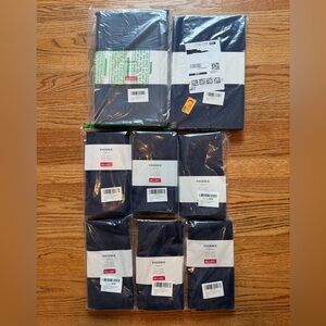 NWT Maxmill Phoenix Navy Blue Cloth Tablecloths and Napkins Set